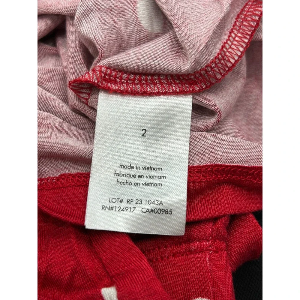 NWT Rachel‎ Parcell Kids Red Multicolor Polka Dot Long Sleeve Pajamas Set Size 2